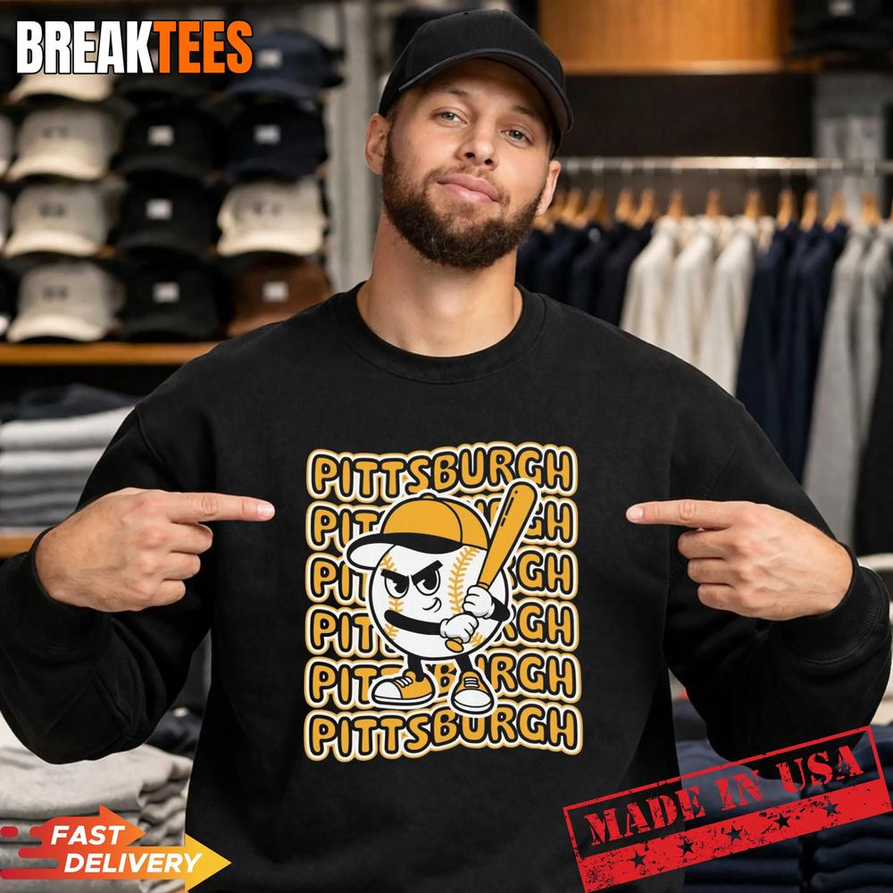 Pittsburgh Baseball Retro Mascot T-Shirt