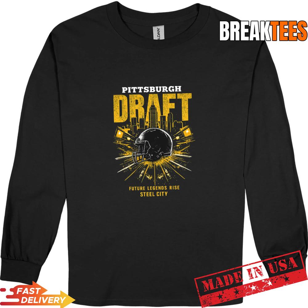 Pittsburgh Draft 2026 Football Skyline Helmet Future Legends Shirt