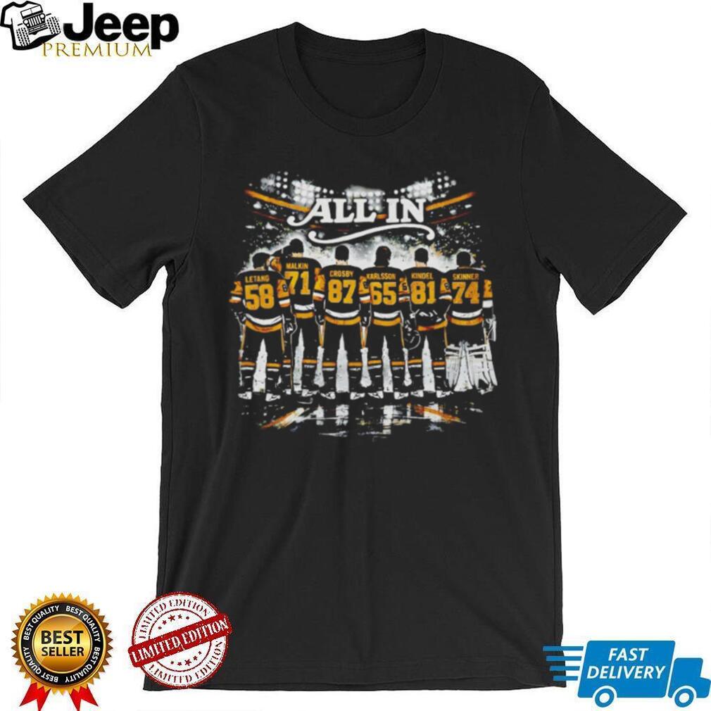 Pittsburgh Hockey All In Player Lineup T Shirt