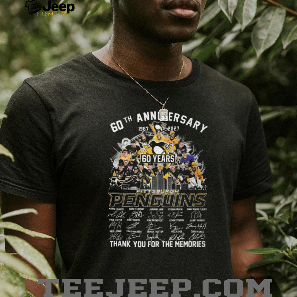 Pittsburgh Penguins 60th Anniversary 1967 2027 Signature Memories T Shirt