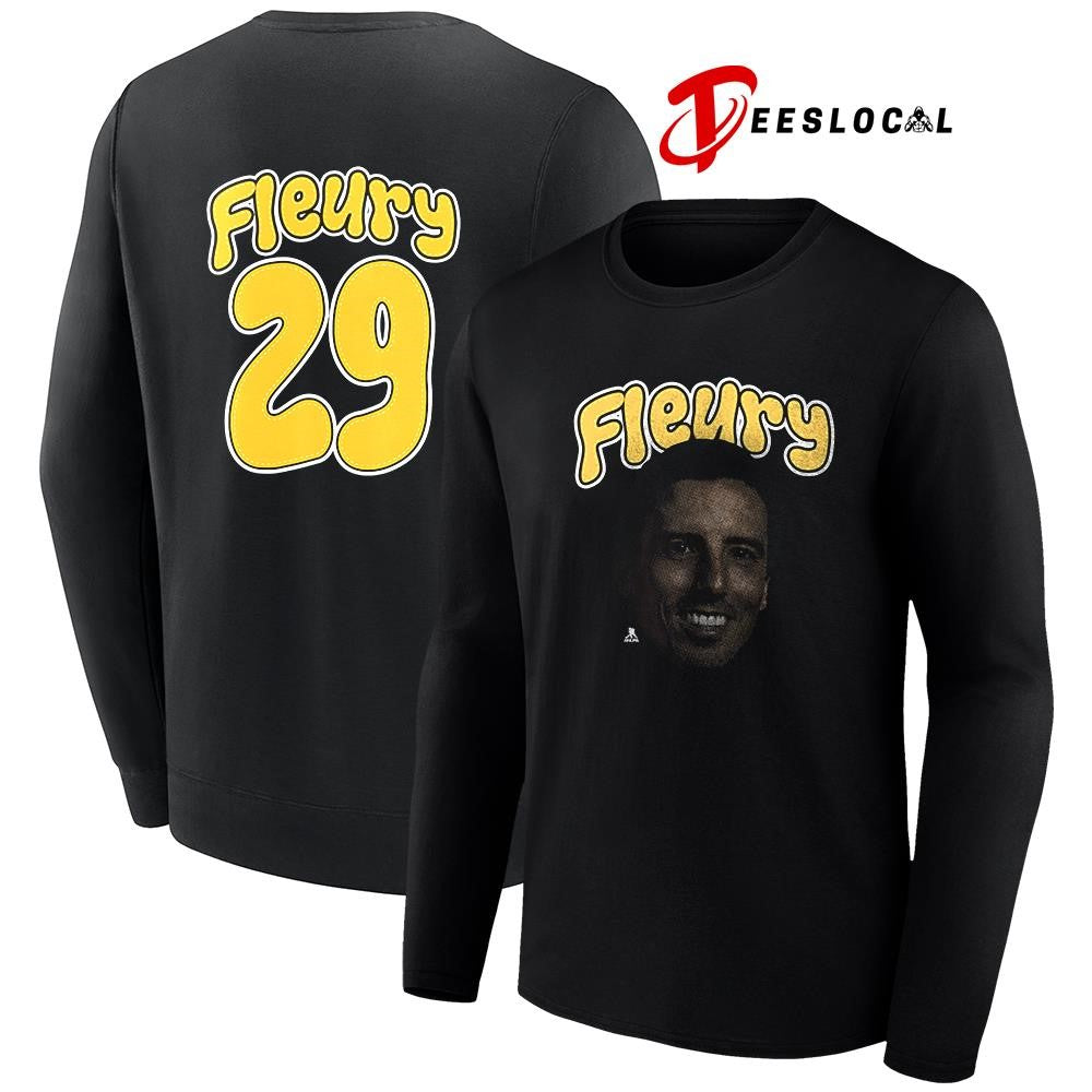 Pittsburgh Penguins Marc André Fleury portrait name and number shirt