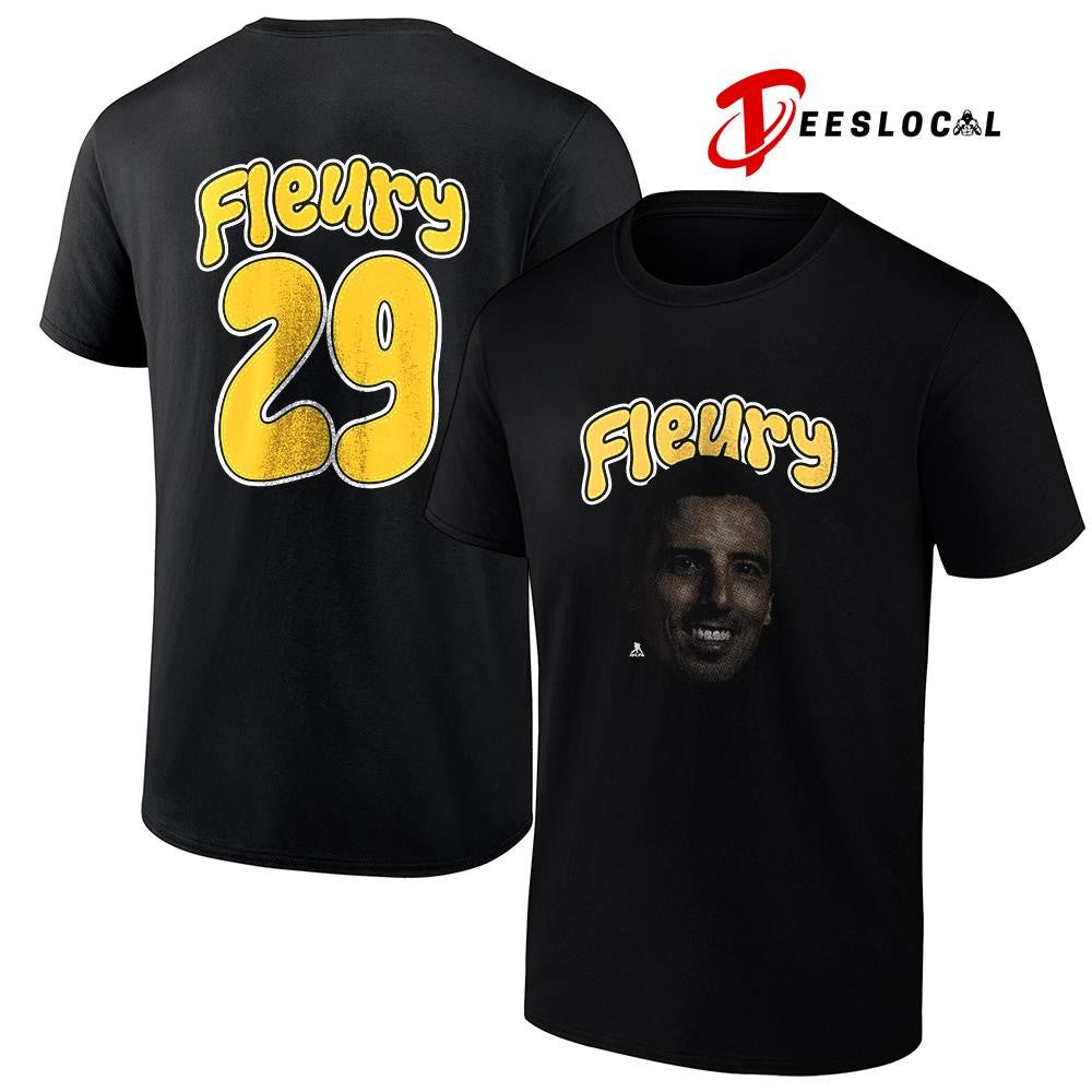 Pittsburgh Penguins Marc André Fleury portrait name and number shirt