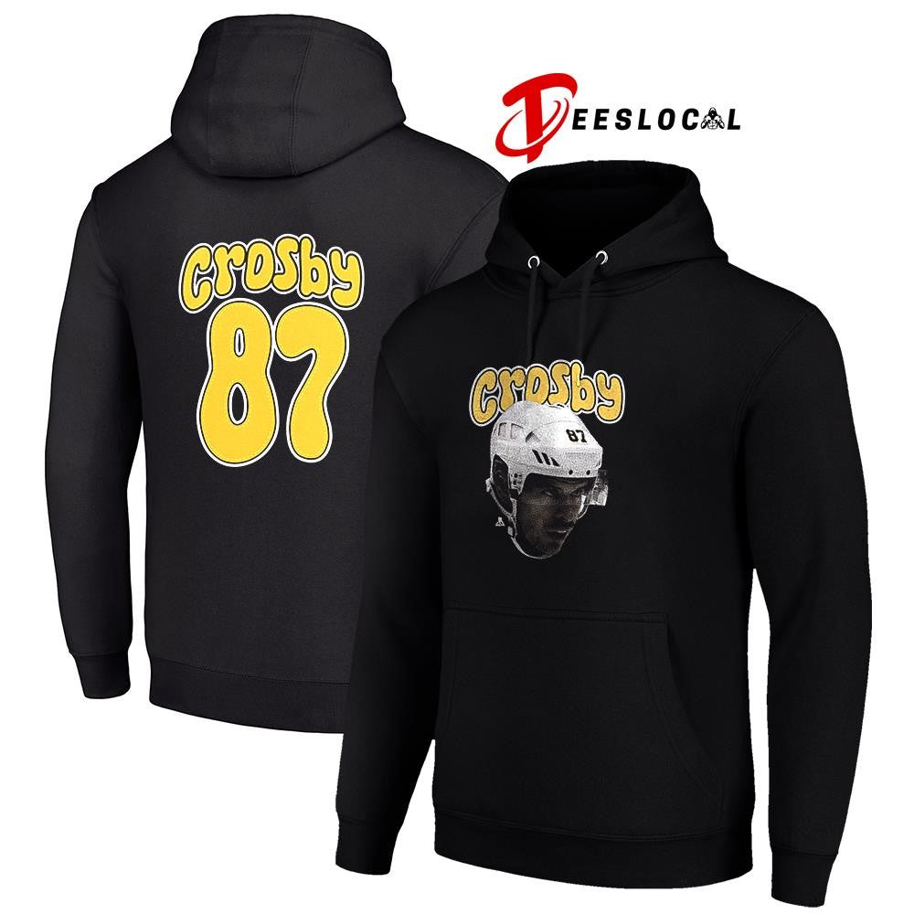 Pittsburgh Penguins Sidney Crosby portrait name and number shirt