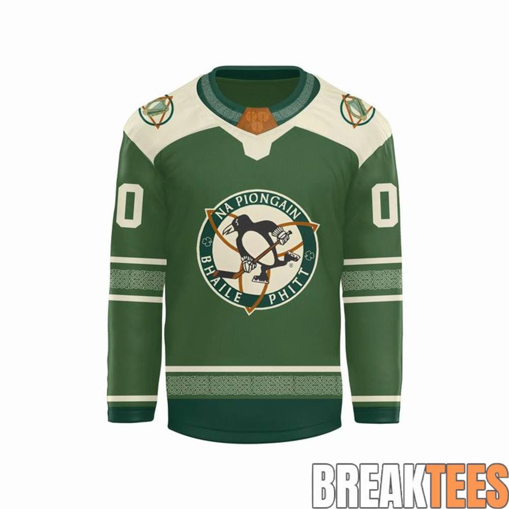 Pittsburgh Penguins x Irish Heritage Night Custom Hockey Jersey