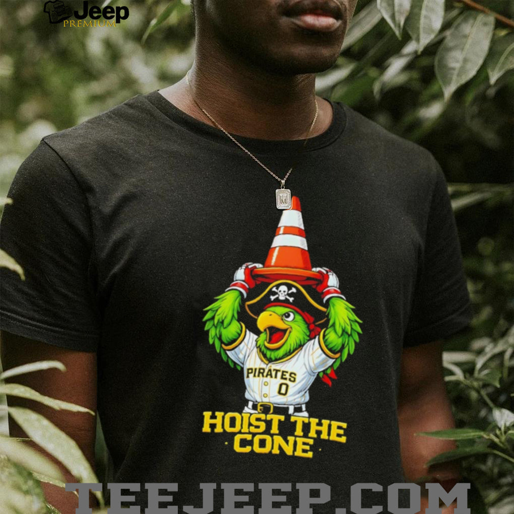 Pittsburgh Pirates Parrot Hoist The Cone Baseball Mascot T Shirt