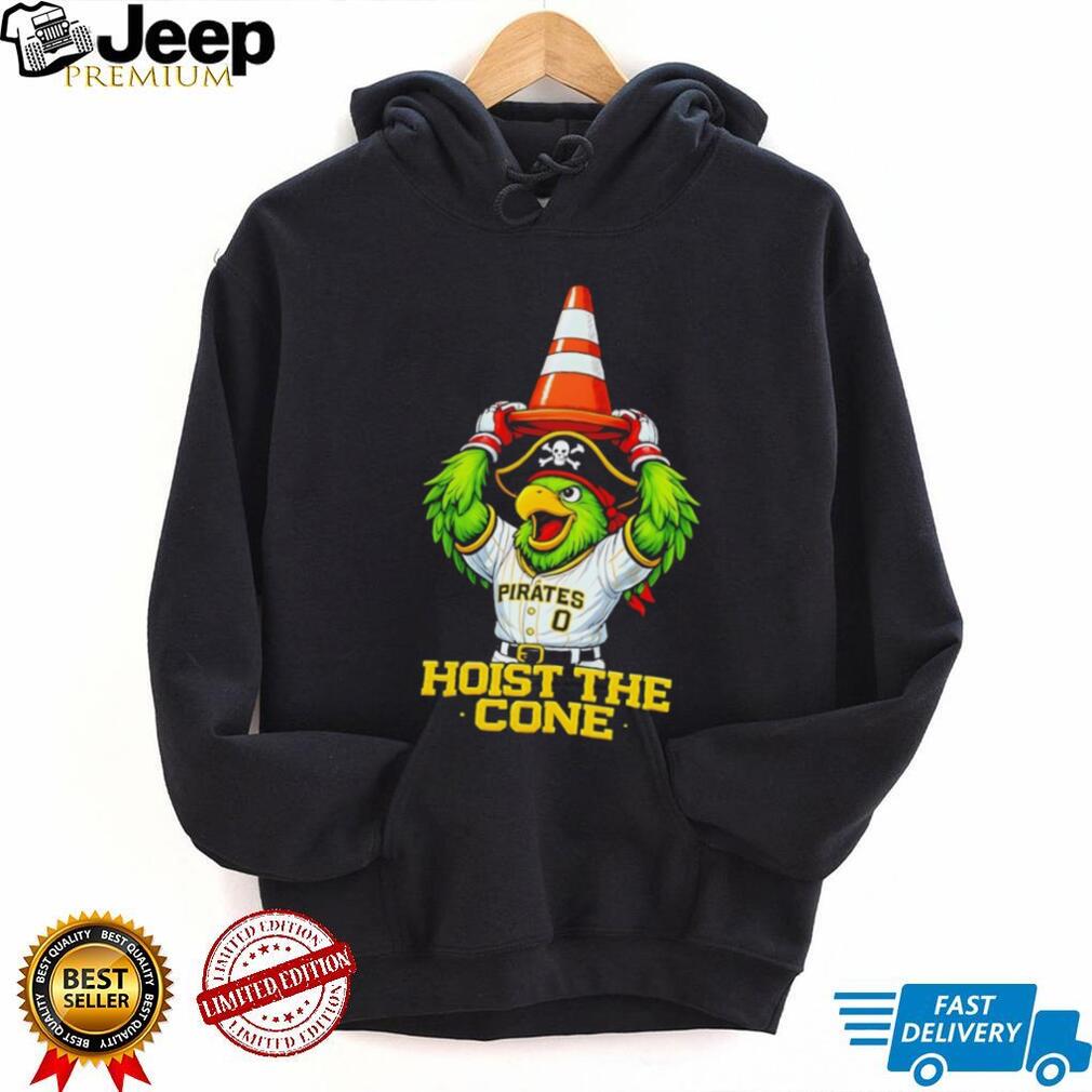 Pittsburgh Pirates Parrot Hoist The Cone Baseball Mascot T Shirt