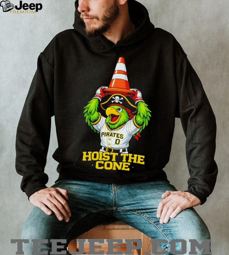 Pittsburgh Pirates Parrot Hoist The Cone Baseball Mascot T Shirt