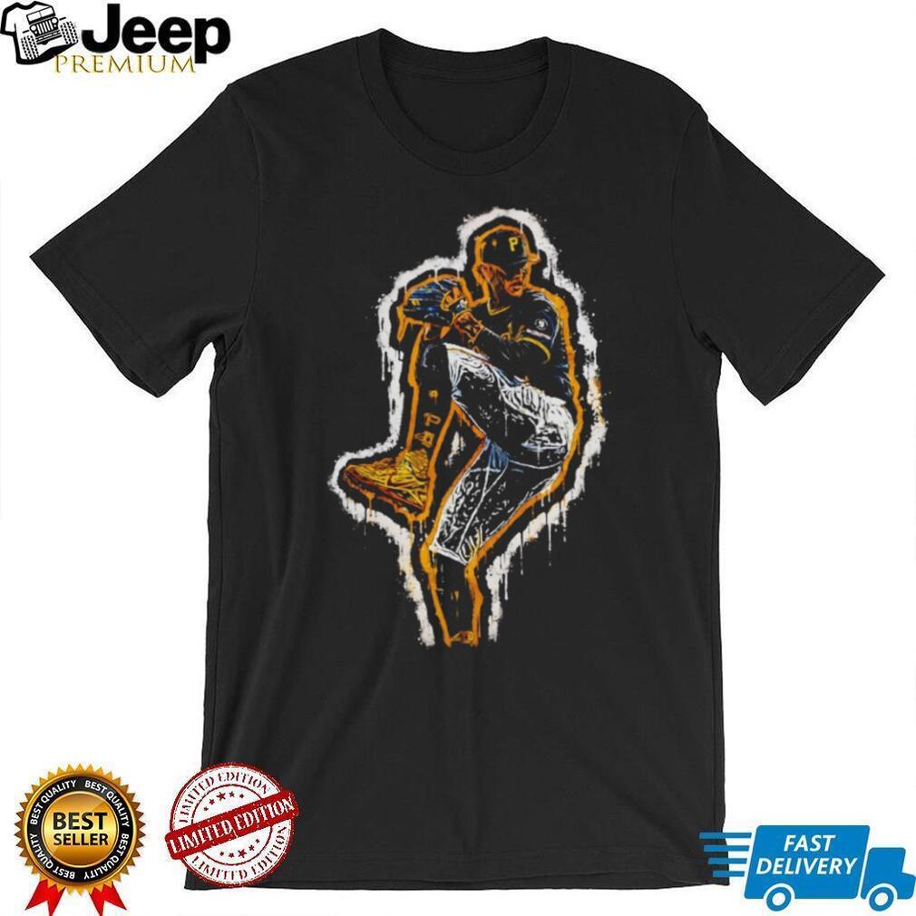 Pittsburgh Pirates Pitcher Splatter Art Baseball Graphic T Shirt