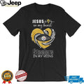Pittsburgh ST Shirtlers In My Veins Jesus In My Heart Glitter Style Football T Shirt