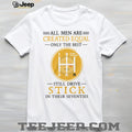 Pittsburgh ST Shirtlers Manual Gear Shift All Men Created Equal 70s Birthday T Shirt