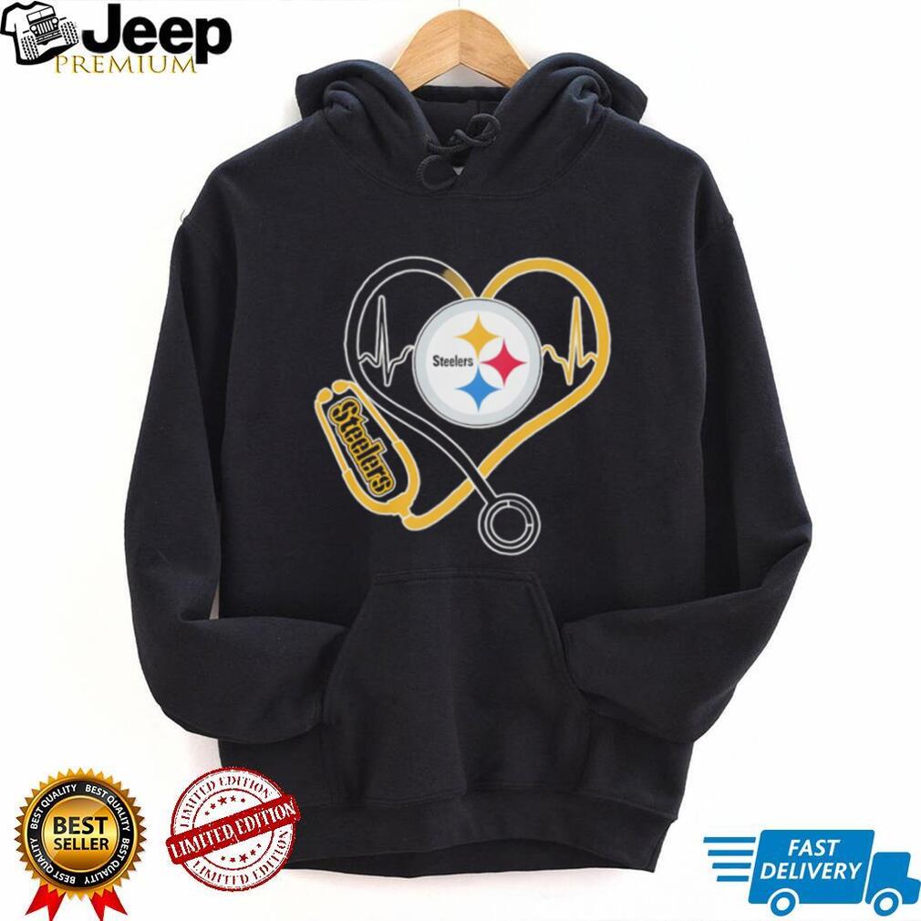 Pittsburgh ST shirtlers Heart Stethoscope Nursing Pride T Shirt