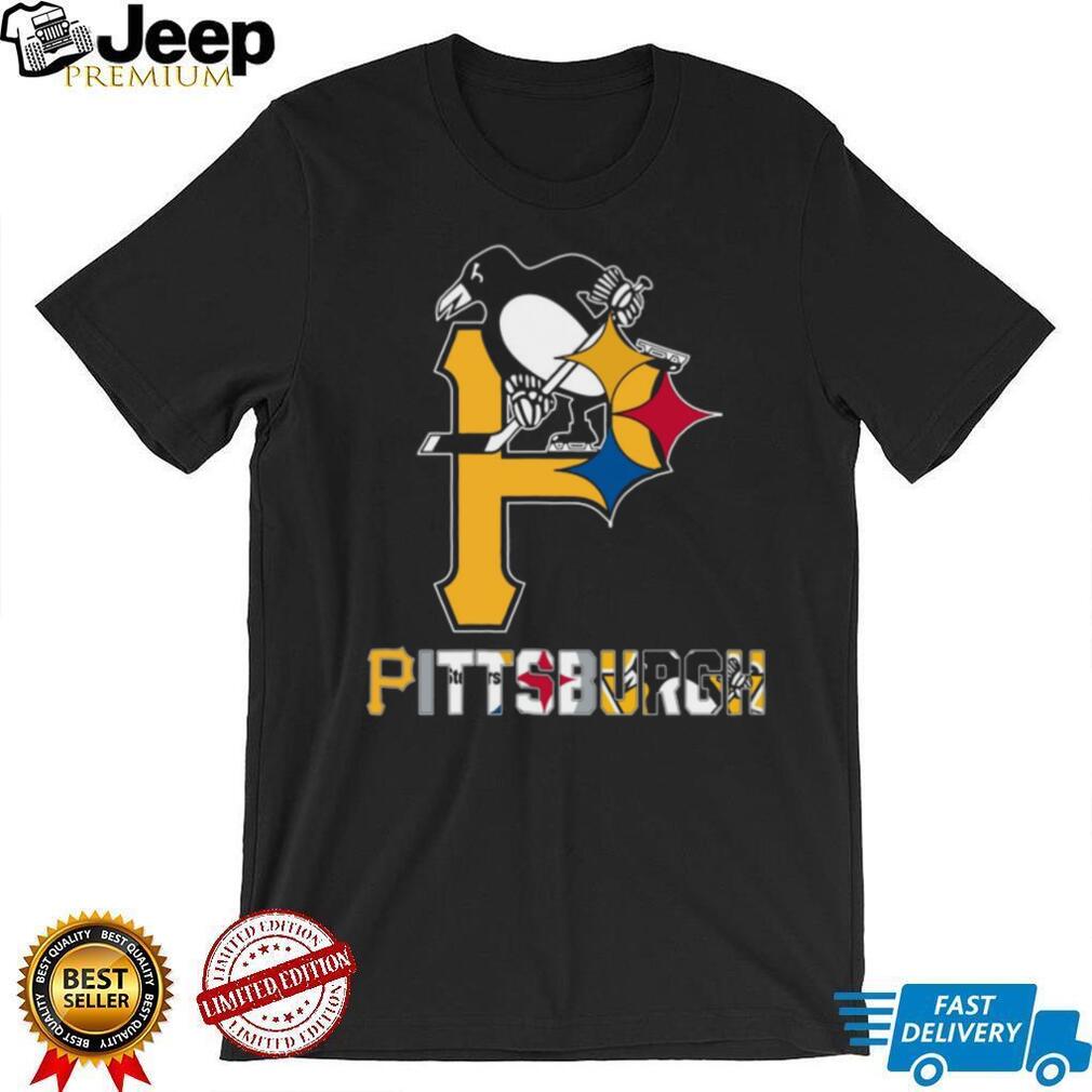 Pittsburgh Sports Teams “P” Logo ST Shirtlers Penguins Pirates T Shirt