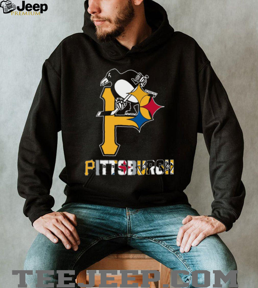 Pittsburgh Sports Teams “P” Logo ST Shirtlers Penguins Pirates T Shirt