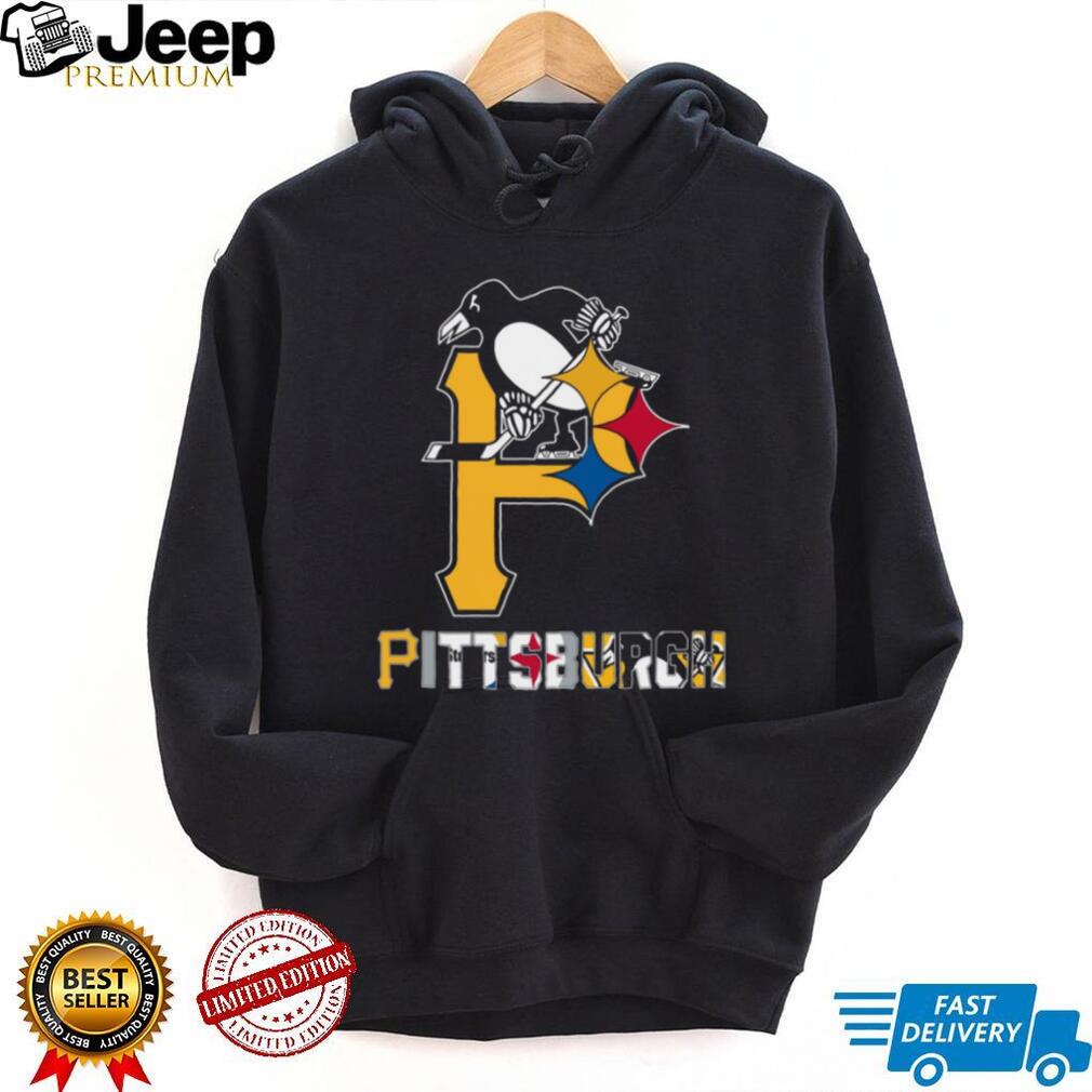 Pittsburgh Sports Teams “P” Logo ST Shirtlers Penguins Pirates T Shirt