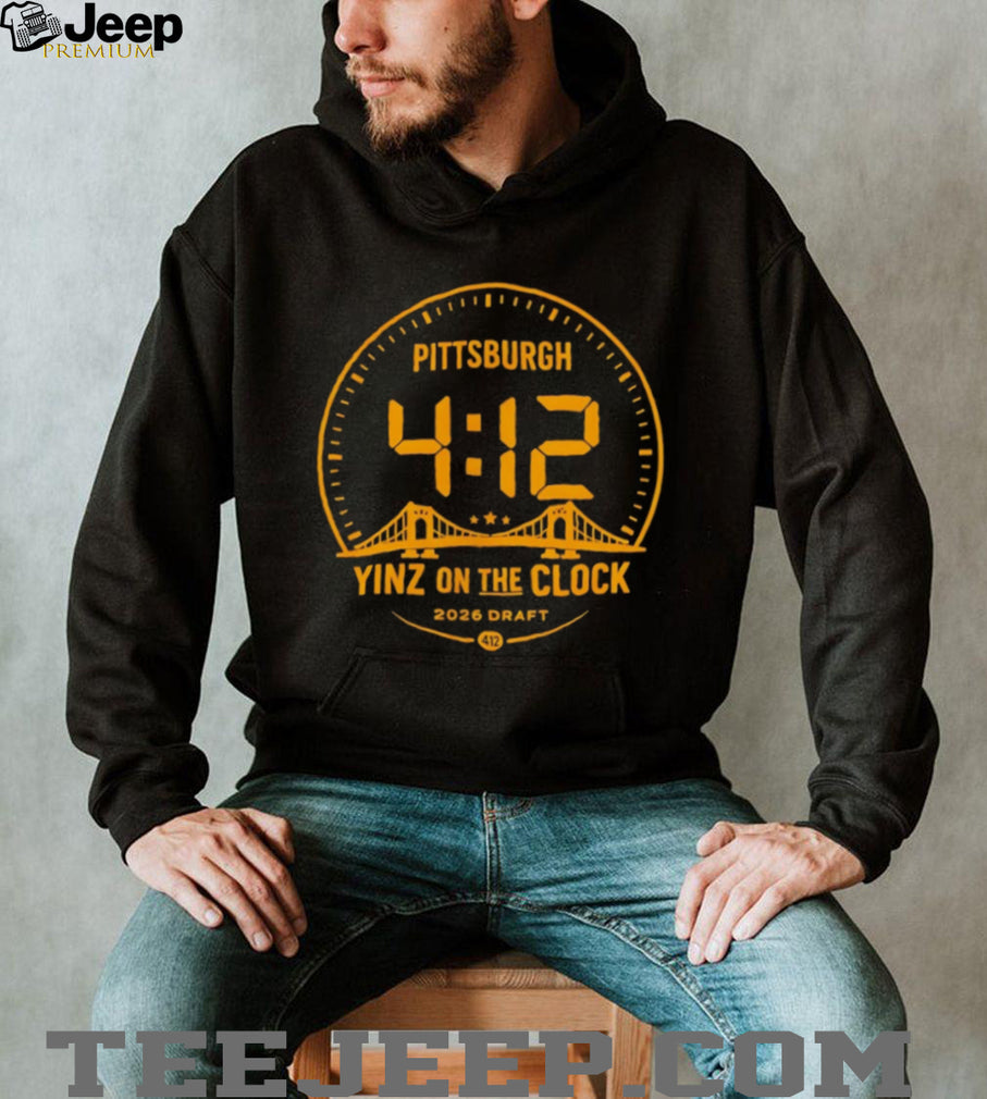 Pittsburgh Yinz On The Clock 412 Digital Draft 2026 T Shirt