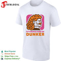 Pittsburgh runs on Dunker curly-haired bearded man profile bold logo parody shirt
