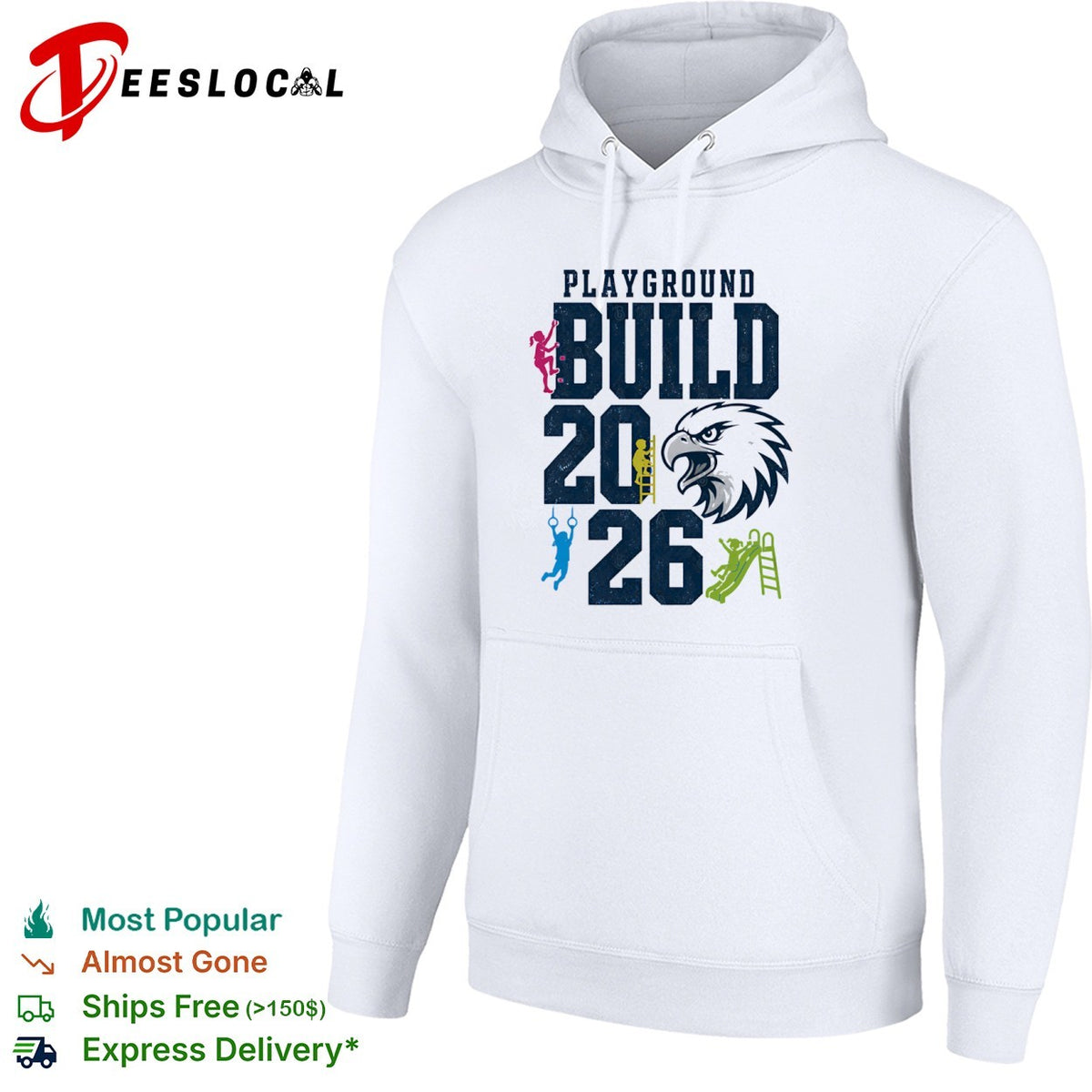Playground Build 2026 Eagle mascot shirt
