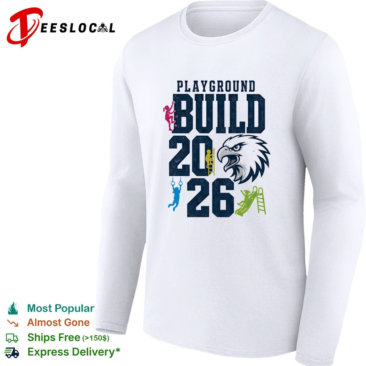 Playground Build 2026 Eagle mascot shirt