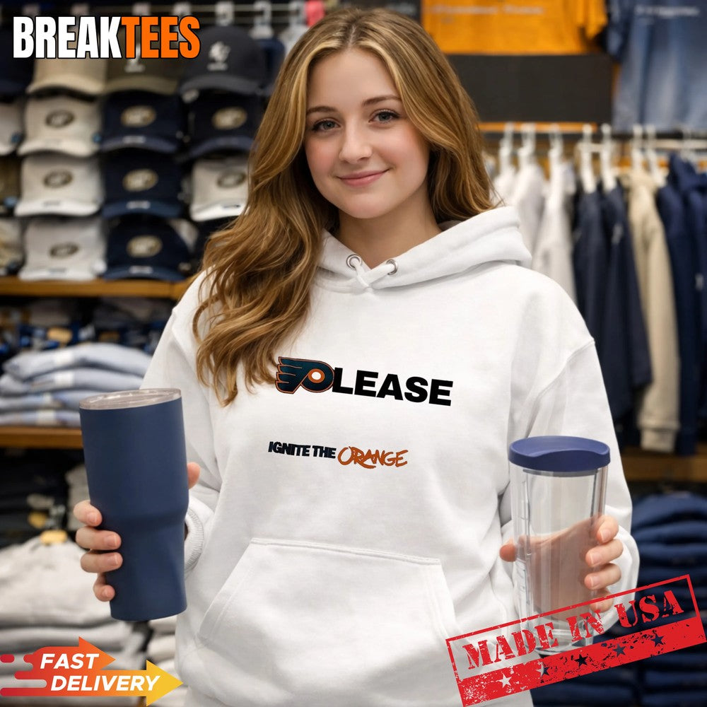 Please Ignite The Orange Philadelphia Flyers NHL T-Shirt