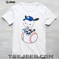 Pochacco LA Dodgers Baseball Mascot Graphic T Shirt