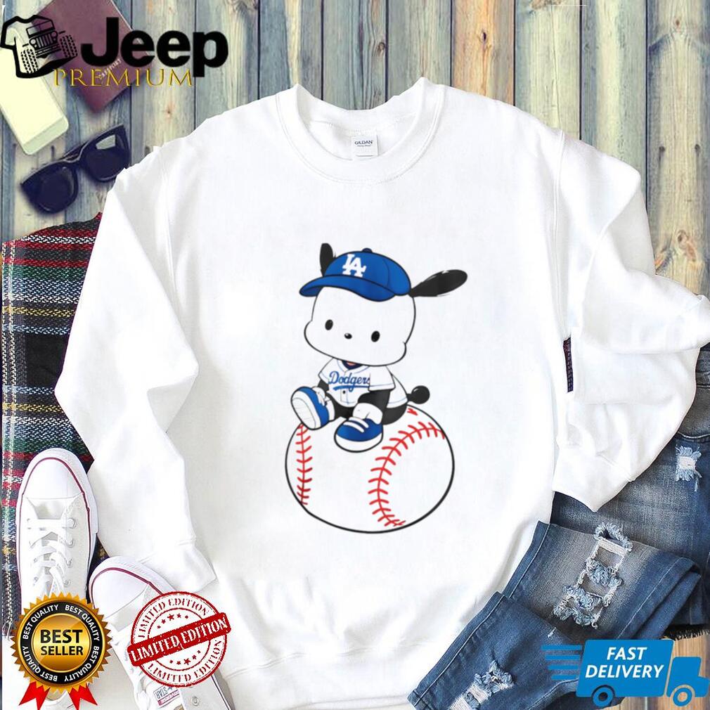 Pochacco LA Dodgers Baseball Mascot Graphic T Shirt