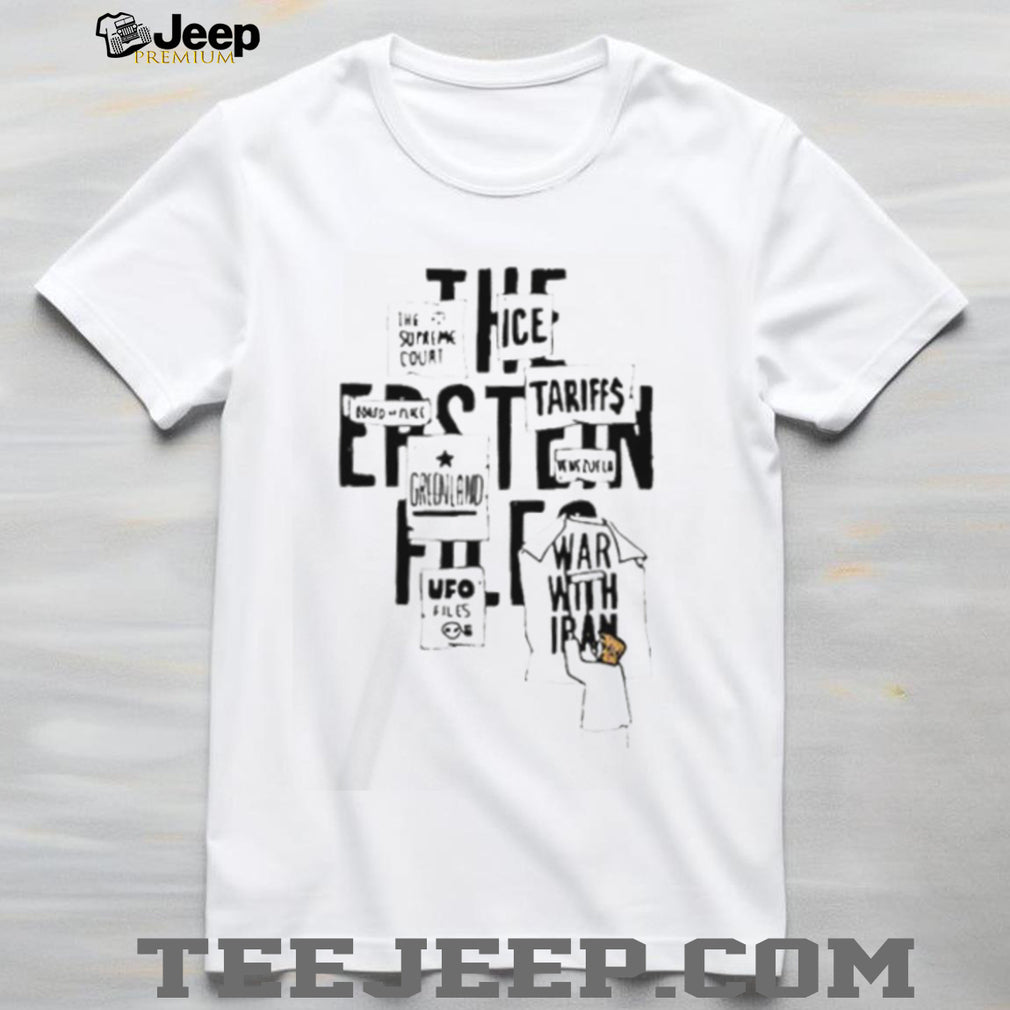 Political Satire News Headlines Collage White Cotton T Shirt