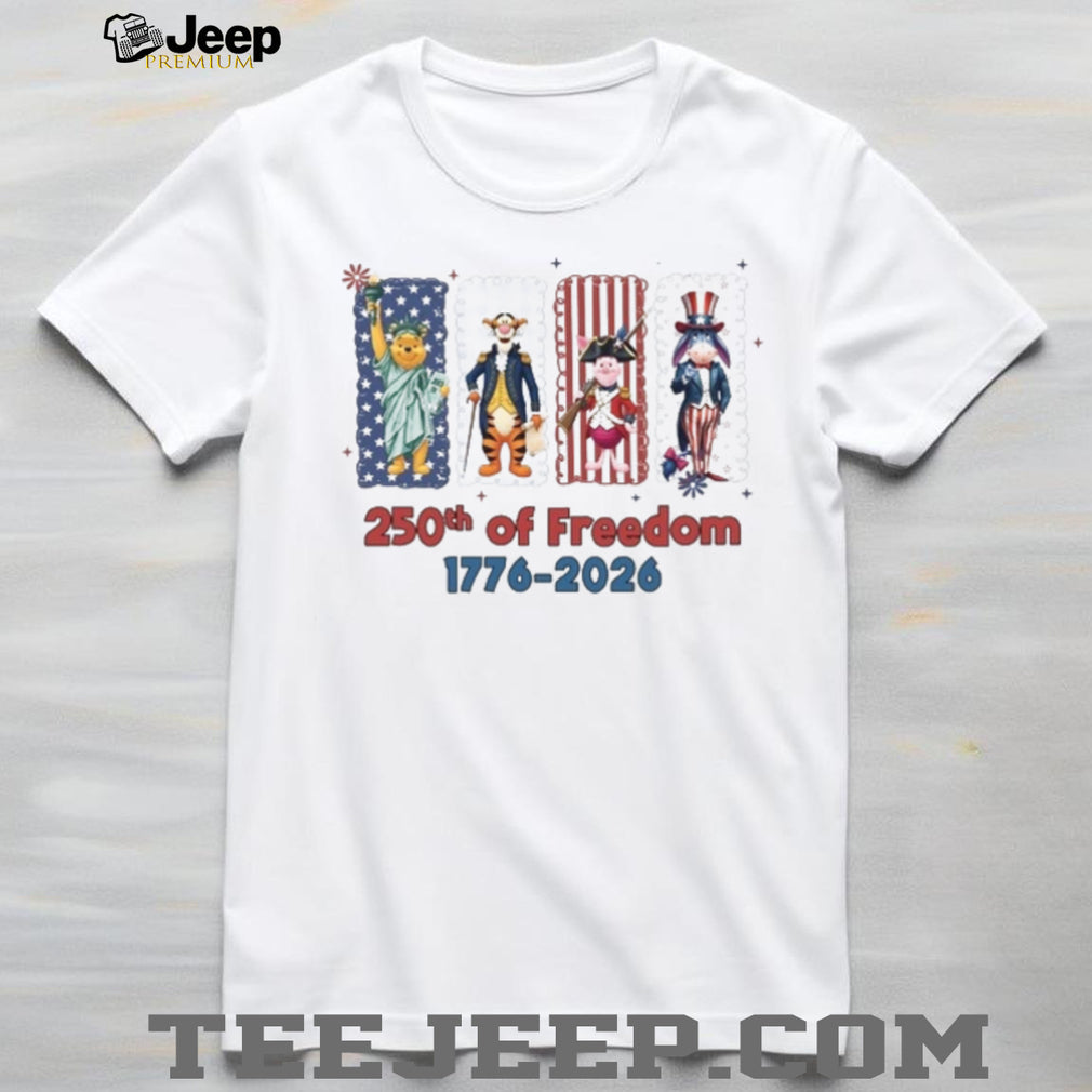 Pooh Bear 250th Of Freedom 1776 Independence T Shirt