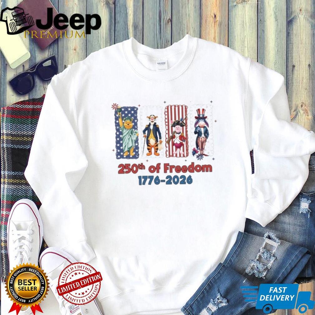 Pooh Bear 250th Of Freedom 1776 Independence T Shirt