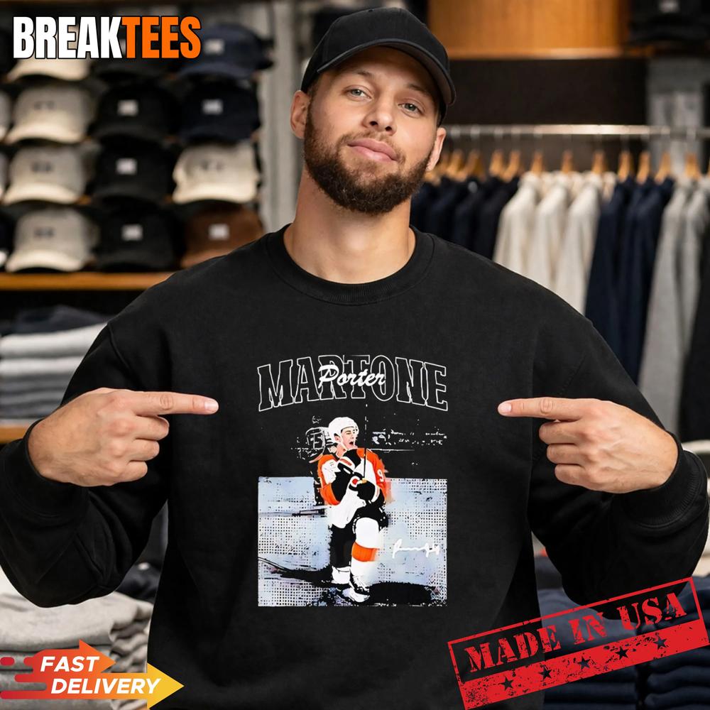 Porter Martone Philadelphia Flyers Hockey signatureT-Shirt