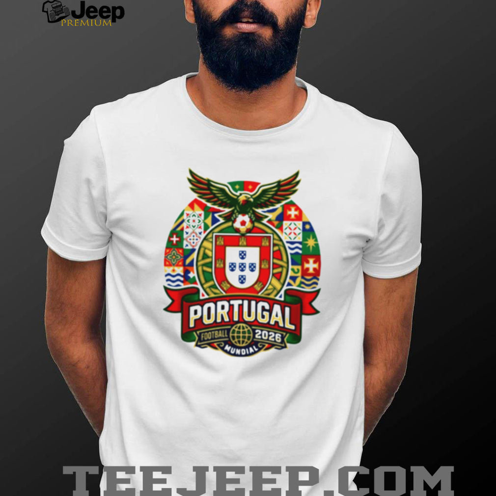 Portugal Football 2026 Mundial Eagle Crest Supporters T Shirt