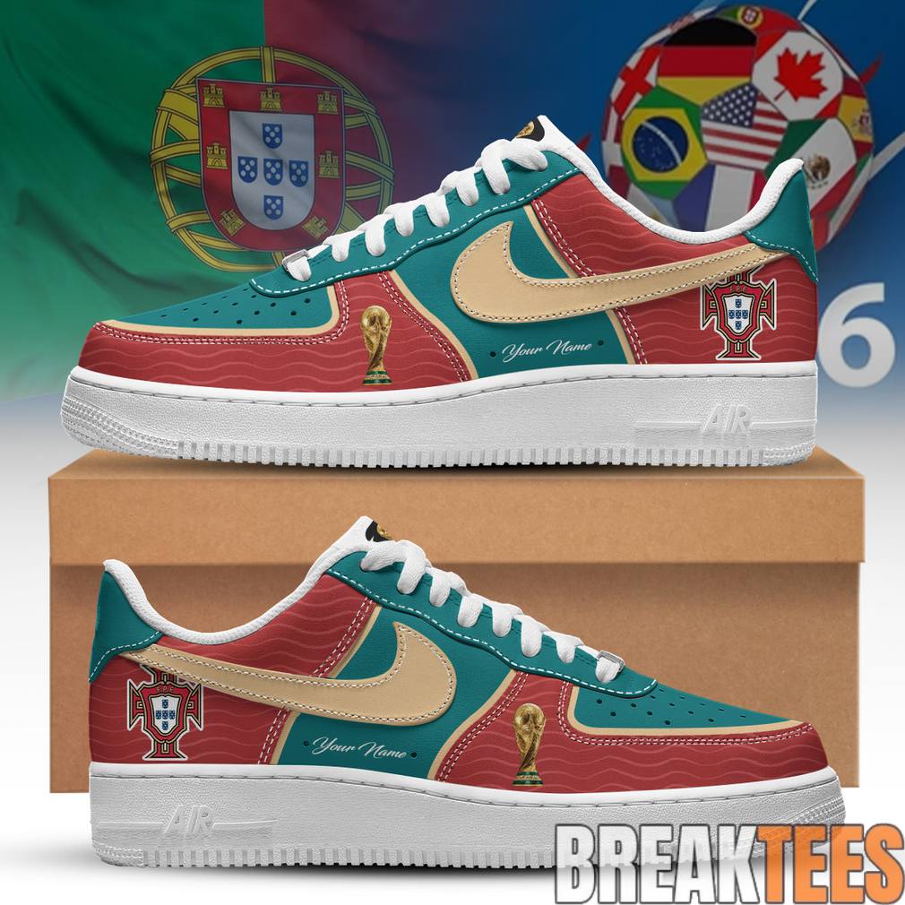 Portugal National Team World Cup 2026 Custom Air Force 1 Shoes