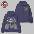 Post Malone Big Ass Stadium Tour 2026 Merch Posty Bulldog Zip Hoodie