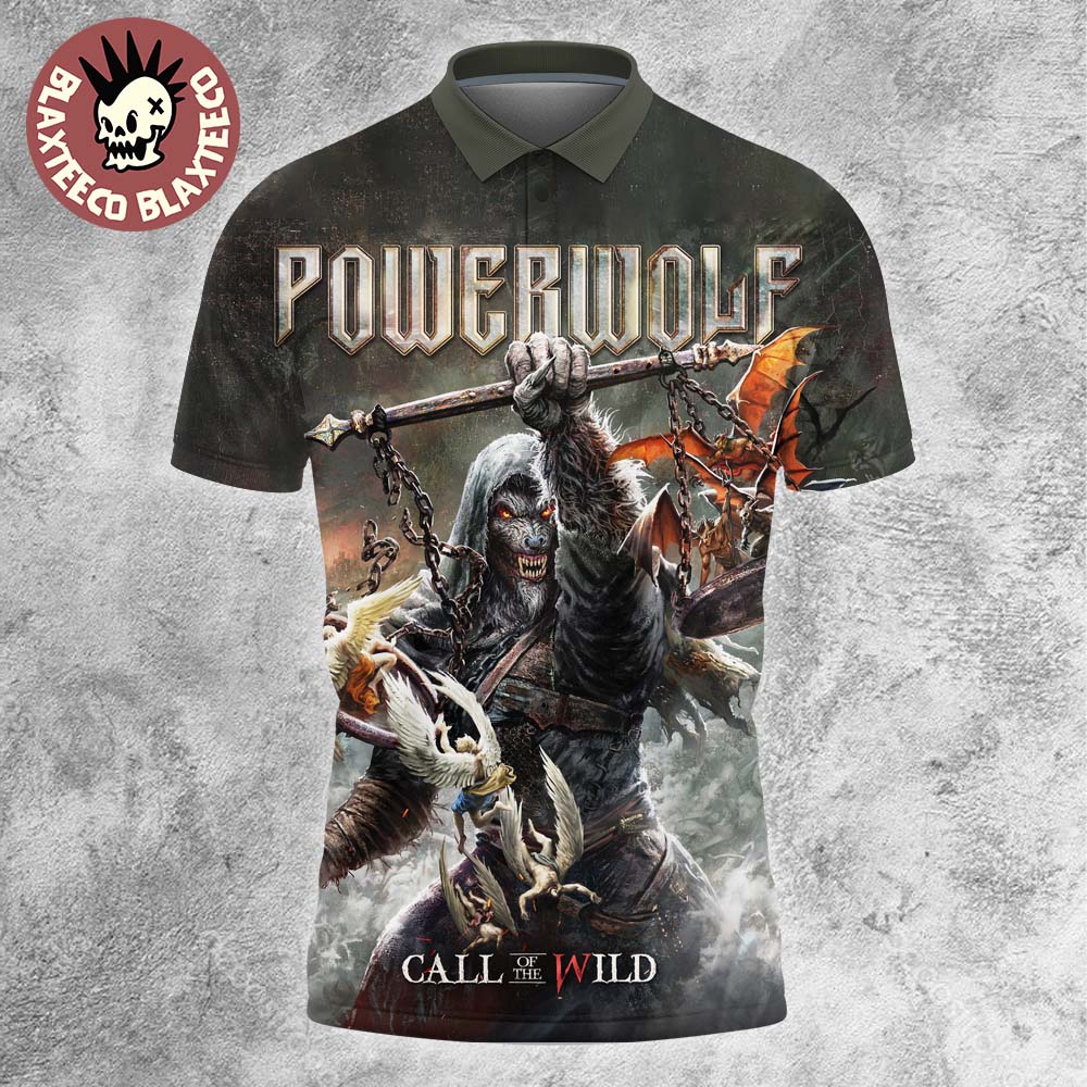 Powerwolf Call Of The Wild Album Cover Polo Shirt