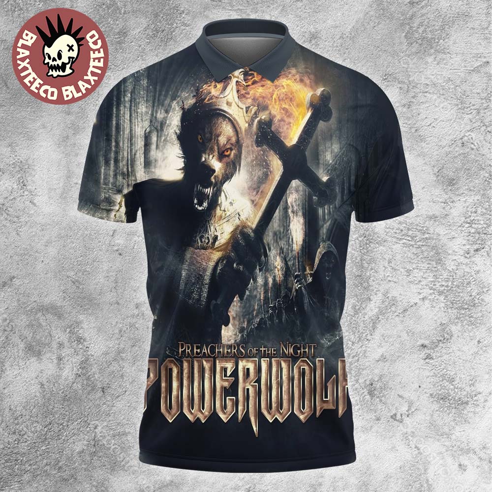 Powerwolf Preachers of the Night Album Cover Art Gift For Fans Polo Shirt
