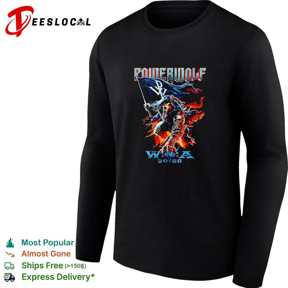 Powerwolf Wacken Open Air 2026 Festival Wacken Germany 1 August 2026 shirt