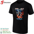 Powerwolf wolf knight holding flag W.O.A 2026 festival illustration poster shirt