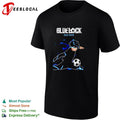Blue Lock Isagi Yoichi silhouette kicking soccer ball illustration poster shirt