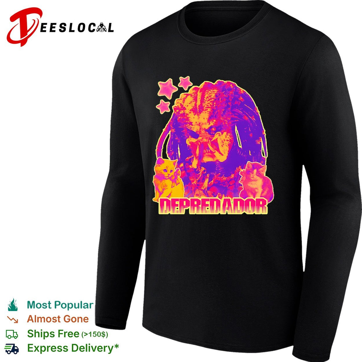 Predator Depredador with kittens shirt