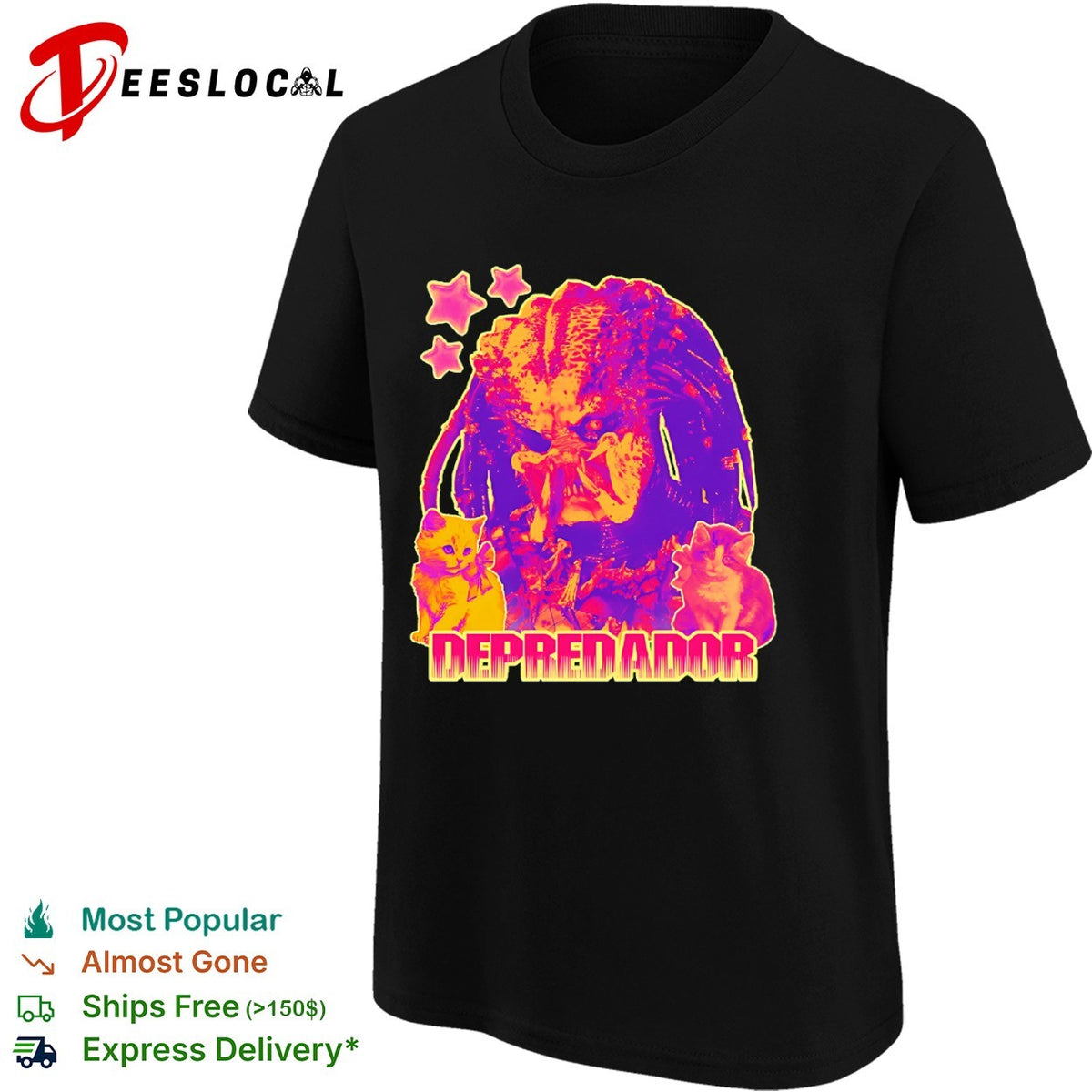 Predator Depredador with kittens shirt