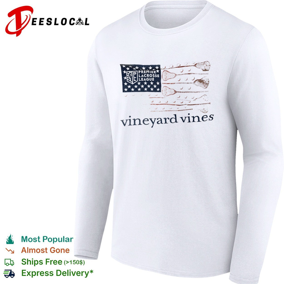 Premier Lacrosse League Vineyard Vines Flag Shirt