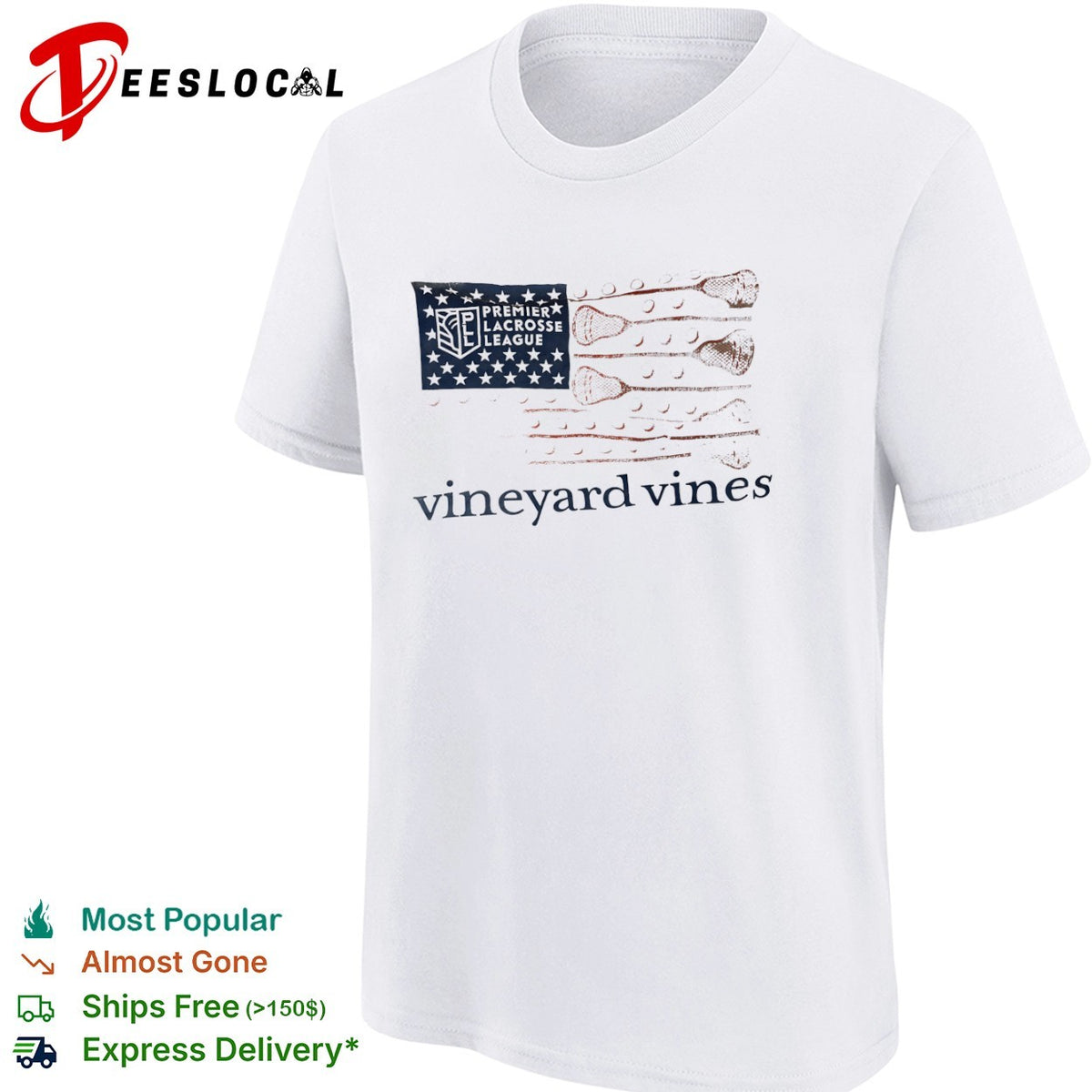 Premier Lacrosse League Vineyard Vines Flag Shirt