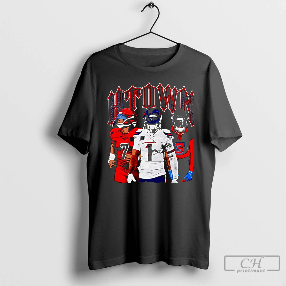 Premium C Stroud Jimmie Ward And Tank Dell Houston Texans H Town Graphic Christmas