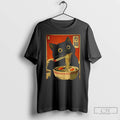Premium Cat Eating Ramen Japanese Style