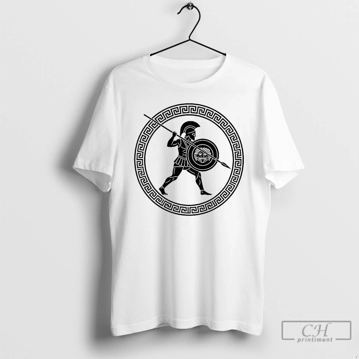 Premium Hoplite Ancient Greek Warrior Logo