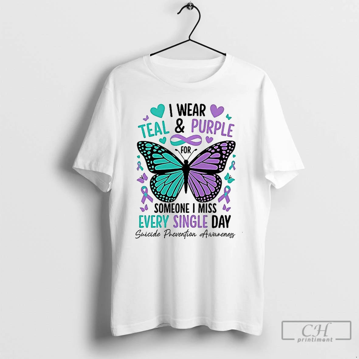 Premium I Wear Teal And Purple For Someone I Miss Every Single Day T Shirts