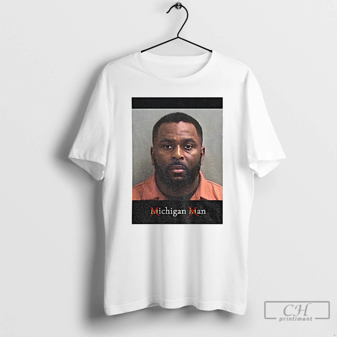 Premium Sherrone Moore Mugshot Coach Michigan Wolverines Football