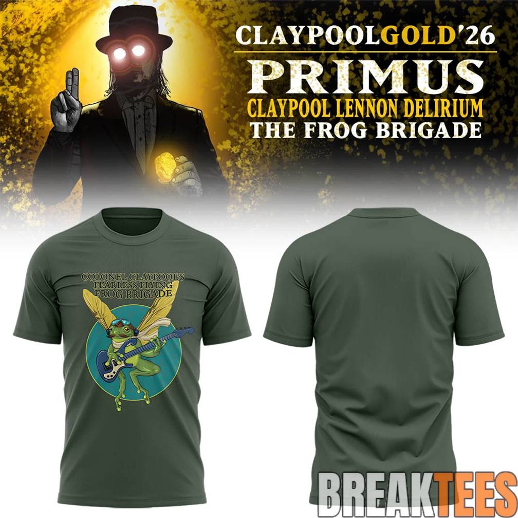 Primus Claypool Gold Tour 2026 ‘Frog Brigade’ Shirt