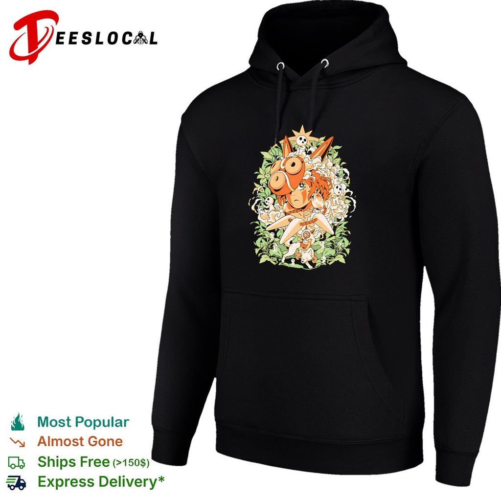 Princess Mononoke San and Moro Studio Ghibli Forest Spirit Hayao Miyazaki shirt