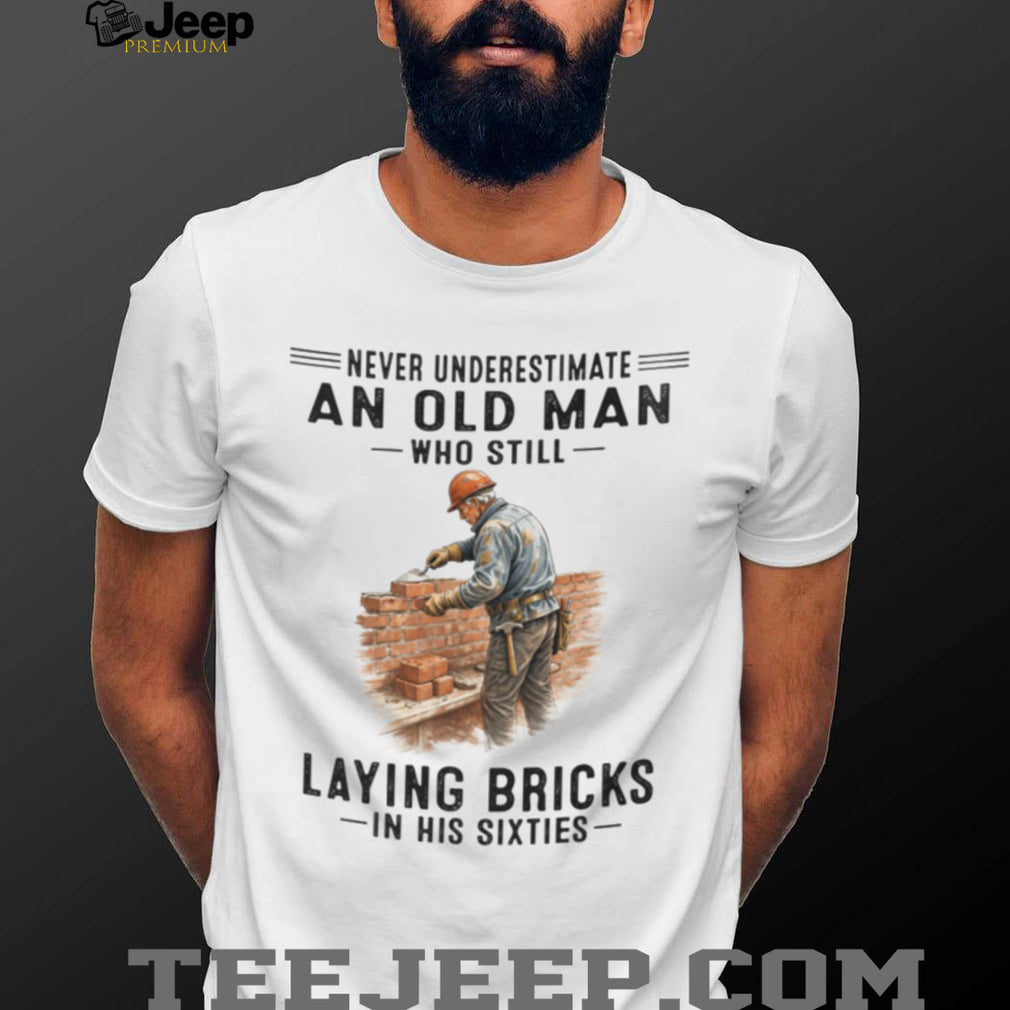 Professional Bricklayer Old Man In His Sixties Shirt