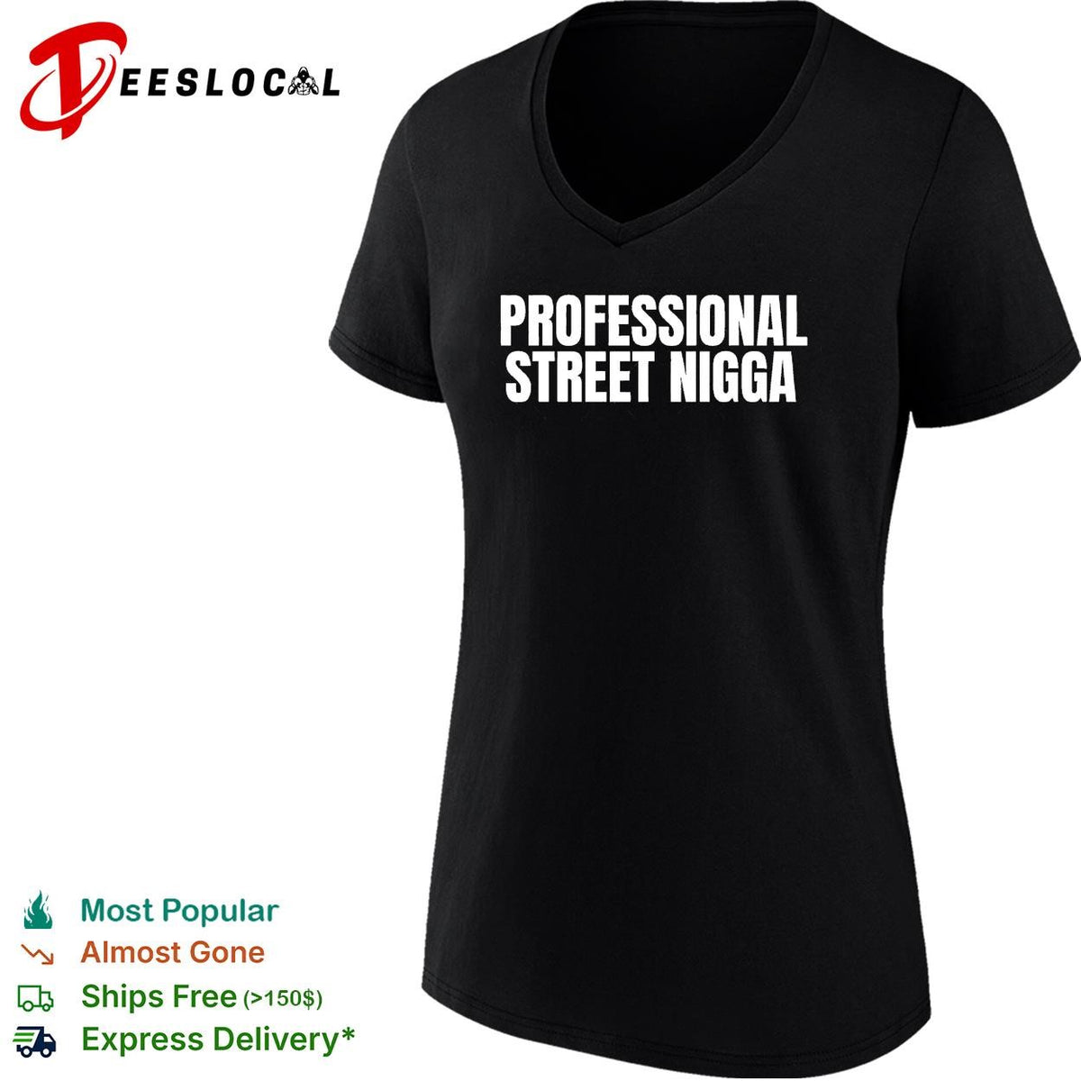 Professional street legend bold text funny shirt